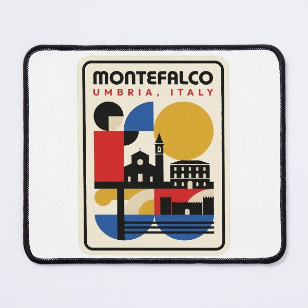 Item preview, Retro Montefalco Bauhaus Geometric Skyline designed and sold by k3rstman1.