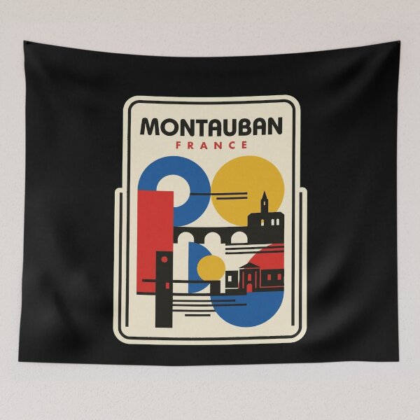 Item preview, Retro Montauban Bauhaus Geometric Skyline designed and sold by k3rstman1.