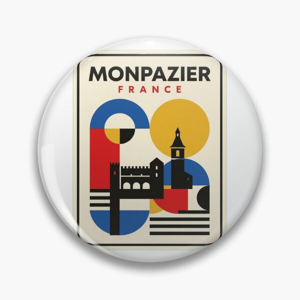 Item preview, Retro Monpazier Bauhaus Geometric Skyline designed and sold by k3rstman1.