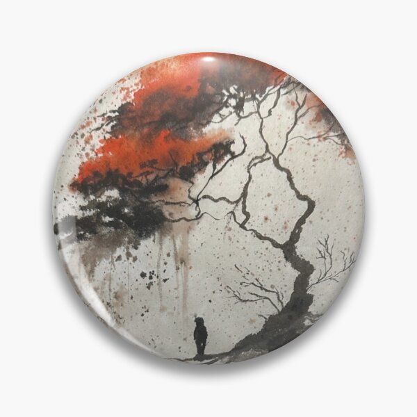 Item preview, Japanese ink painting on rice paper  designed and sold by Lsamba.