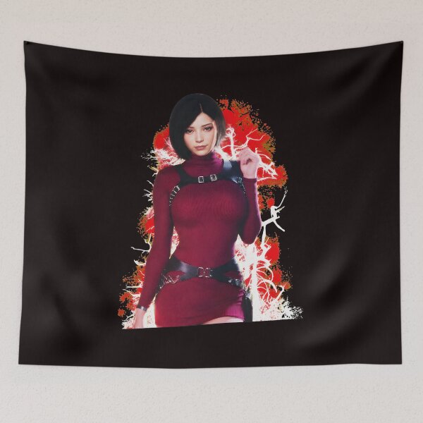 Aperçu de l'œuvre Harnais de robe bordeaux Ada Wong Art créée et vendue par Pixelonersquare.