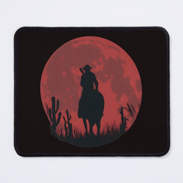 Item preview, Cowboy Red Moon Western Desert Rider Art designed and sold by Pixelonersquare.