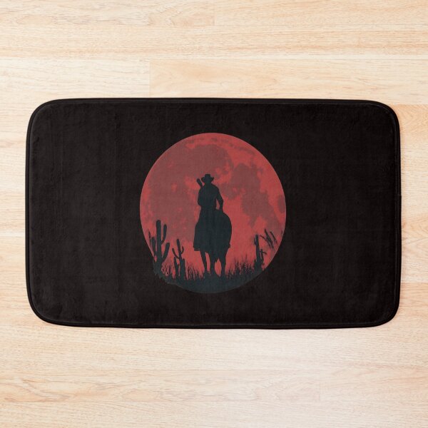 Item preview, Cowboy Red Moon Western Desert Rider Art designed and sold by Pixelonersquare.