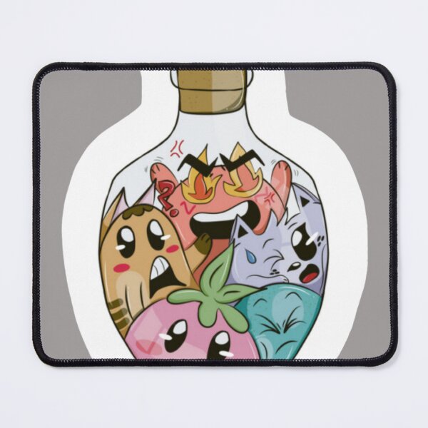 Item preview, Kawaii Expression Creatures in a Glass Bottle designed and sold by khidrahsarts.