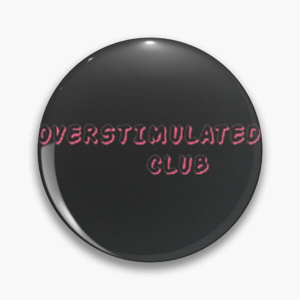 Item preview, Trendy Overstimulated Club Nanny Childcare Text Graphic Design designed and sold by FOOTBALLWRLD.