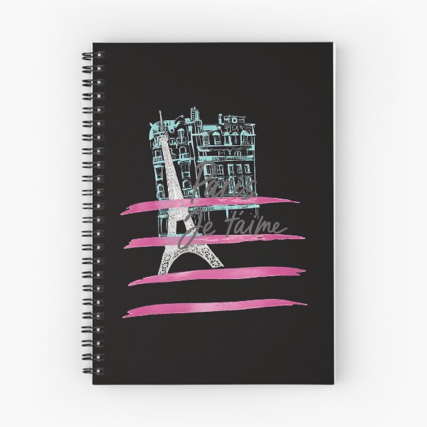 Item preview, Paris Je T'aime Eiffel Tower Sketch Pink Strokes designed and sold by PickleballWeart.