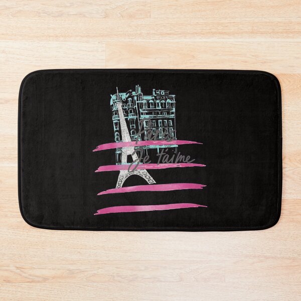 Item preview, Paris Je T'aime Eiffel Tower Sketch Pink Strokes designed and sold by PickleballWeart.