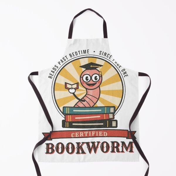 Item preview, Certified Bookworm Vintage Cartoon Book Lover designed and sold by somebasic.