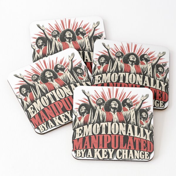 Item preview, Emotionally Manipulated By A Key Change Funny Exvangelical Woodcut Shirt designed and sold by GloryandFame.