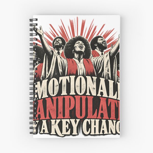 Item preview, Emotionally Manipulated By A Key Change Funny Exvangelical Woodcut Shirt designed and sold by GloryandFame.
