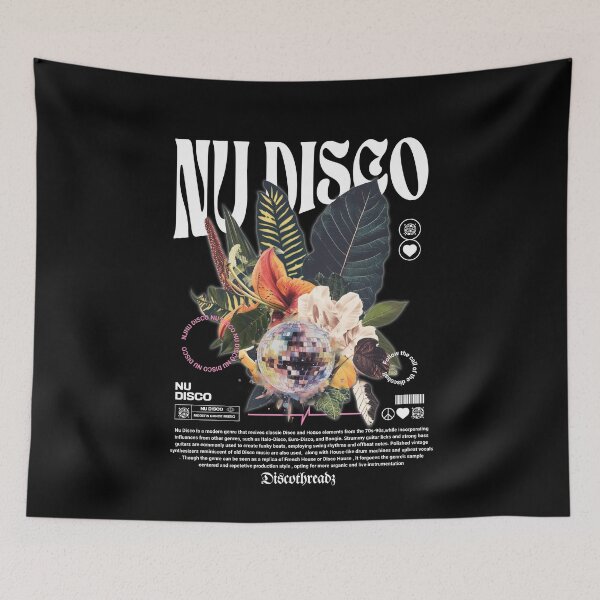 Item preview, NU DISCO - Disco Ball Tropical (White)  designed and sold by Discothreadz.
