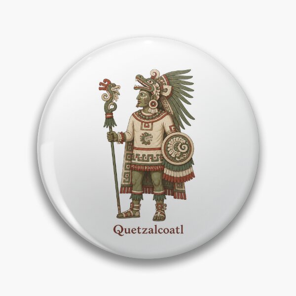 Item preview, Quetzalcoatl, the Teotihuacan God of Wind, Wisdom, and Learning designed and sold by ArteTeoma.