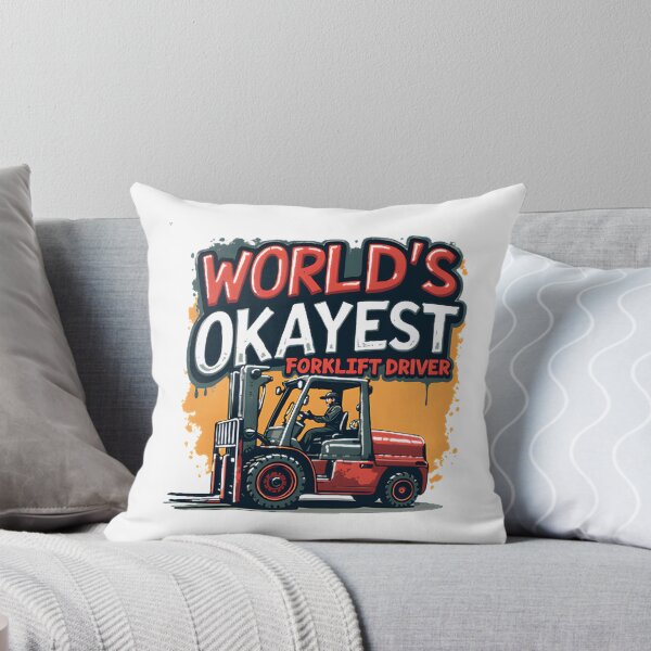 Item preview, World's Okayest Forklift Driver Funny Work Humor Design designed and sold by Cristina Elena.