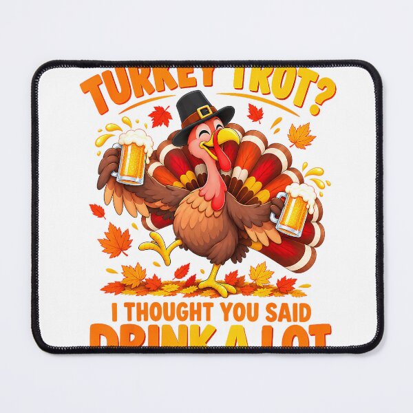 Item preview, Funny Thanksgiving Turkey Trot Squad Drinking Matching T-Shirt designed and sold by gidget-gadget.