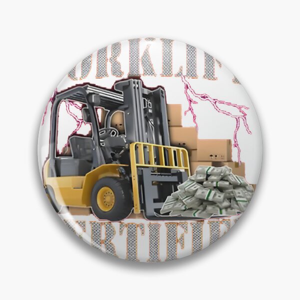 Item preview, Forklift Certified Operator Badge Design for Safety and Skills designed and sold by Cristina Elena.