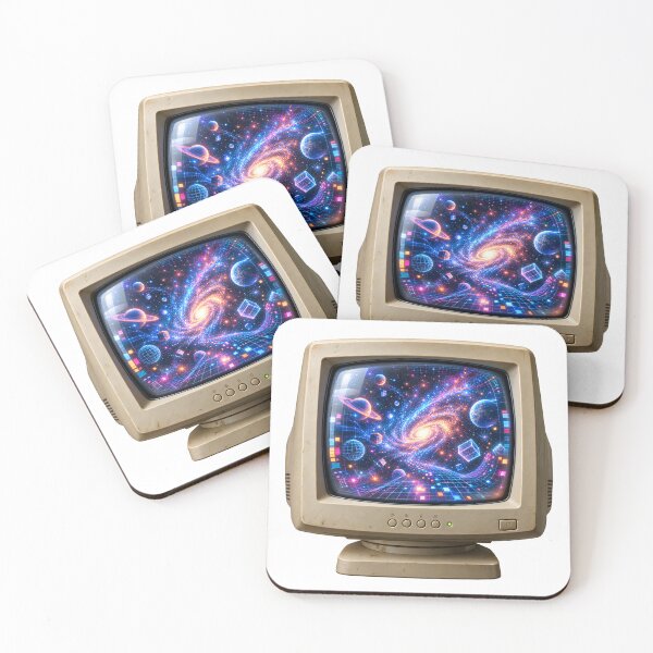 Item preview, Monitor CRT Cósmico – Universo Retro-Tech designed and sold by builtforyou.