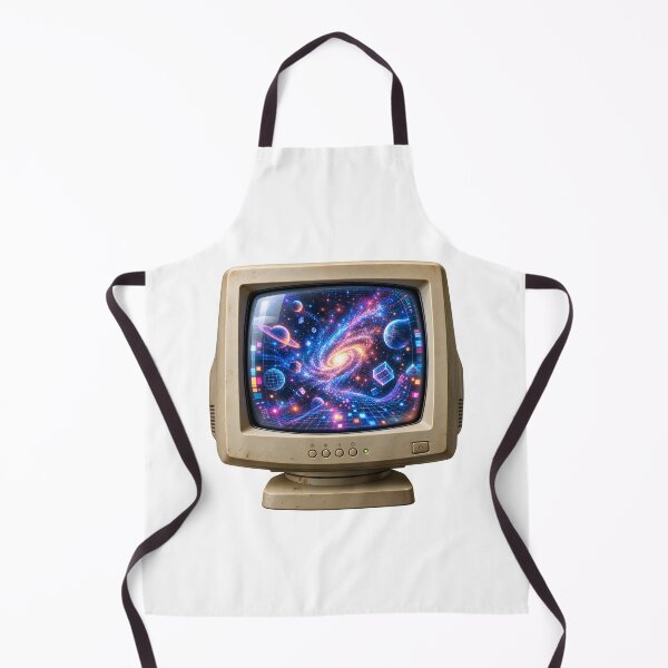 Item preview, Cosmic CRT Computer Monitor – Retro Tech Universe designed and sold by builtforyou.