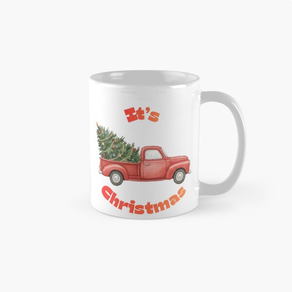 Artikelvorschau, Es ist Weihnachten mit einem LKW, der einen Weihnachtsbaum transportiert – T-Shirt entworfen und verkauft von Mitti Di Khushboo.