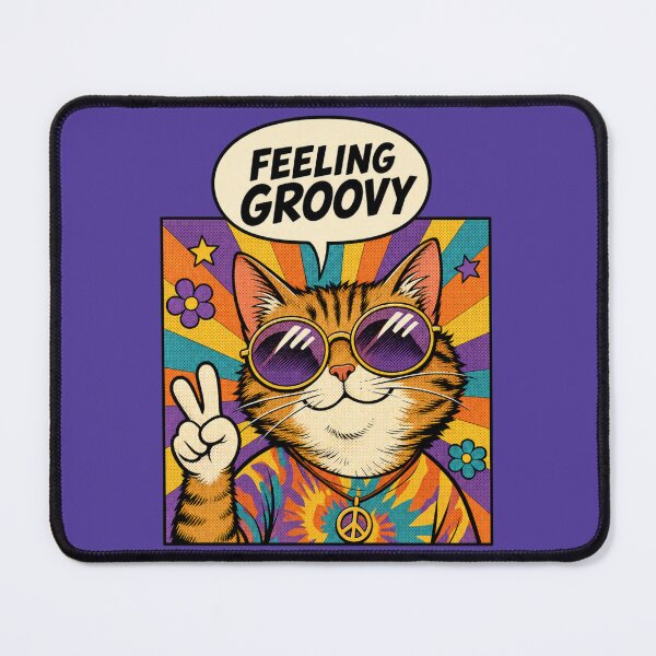 Item preview, Hippie Cat - Feeling Groovy designed and sold by Kathy Kuczek.