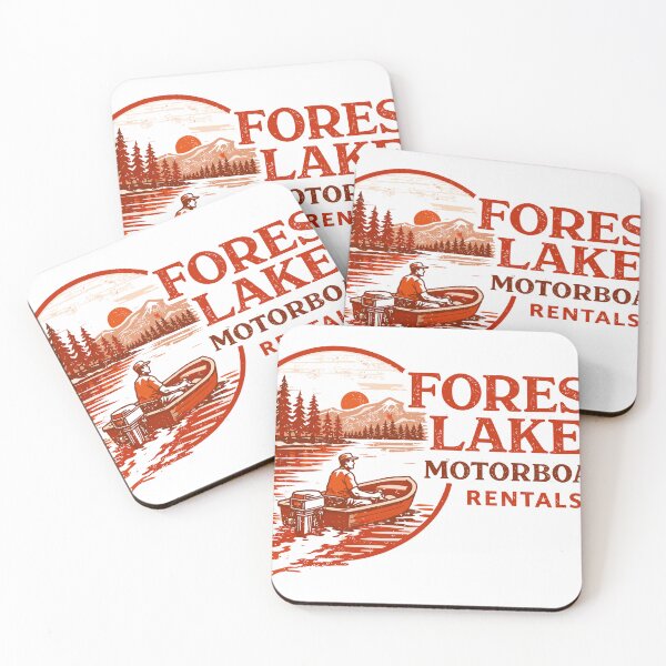 Item preview, Forest Lakes Motorboats Rentals Poster designed and sold by Matinez Pink.