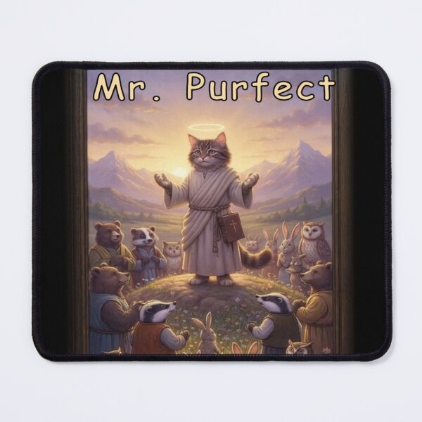 Item preview, Mr. Purfect (Cat Jesus) Official Merch designed and sold by The Church of Water.