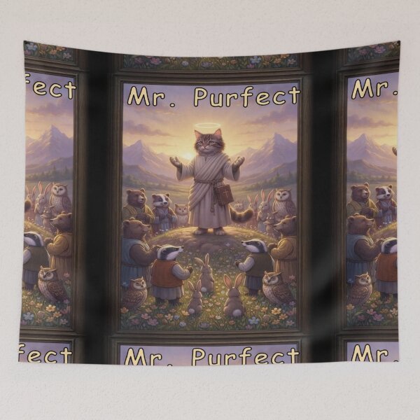Item preview, Mr. Purfect (Cat Jesus) Official Merch designed and sold by The Church of Water.