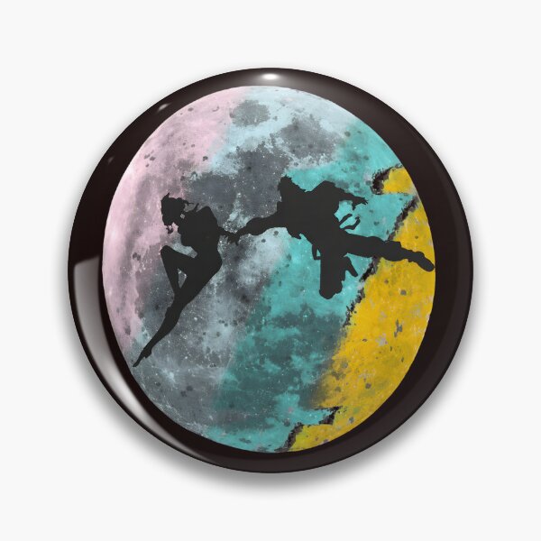 Item preview, Celestial Embrace Silhouettes on Moon designed and sold by Patternisyours.