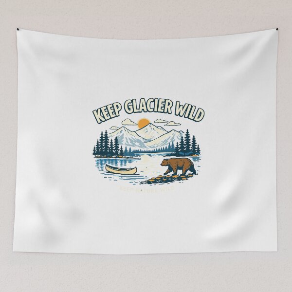 Item preview, Cartel de Keep Glacier Wild Nature designed and sold by Matinez Pink.