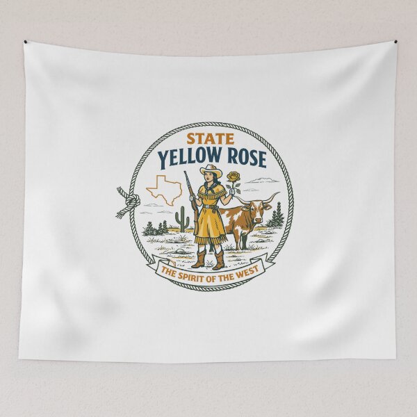 Item preview, State Yellow Rose Spirit of the West Poster designed and sold by Matinez Pink.