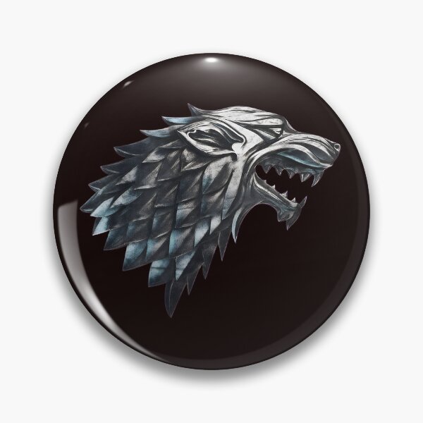 Item preview, Metallic Wolf Emblem Fierce Expression Art designed and sold by Patternisyours.
