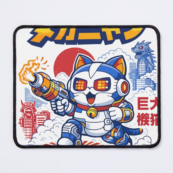 Item preview, Mech Nyan Cyber Cat Poster designed and sold by Matinez Pink.