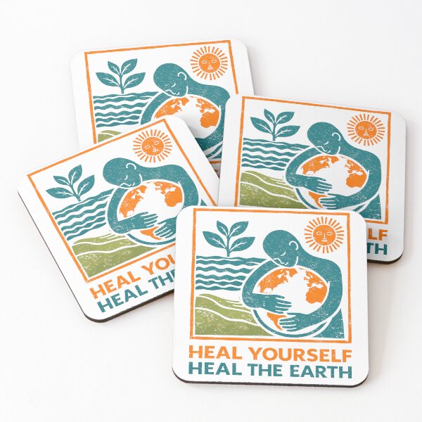 Item preview, Heal Yourself Heal The Earth Poster designed and sold by Matinez Pink.