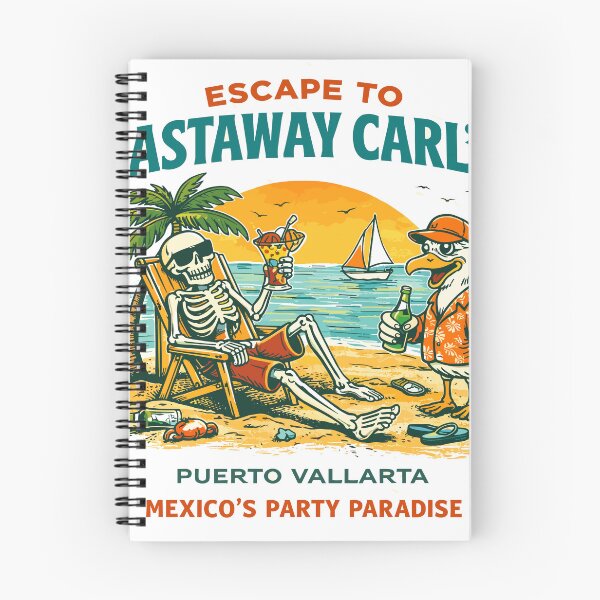 Item preview, Castaway Carl's Puerto Vallarta Poster designed and sold by Matinez Pink.