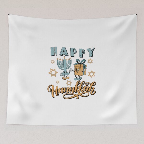 Item preview, Happy Hanukkah Holiday Celebration Menorah Jewish Festival of Lights Gift  designed and sold by HytoneArt.
