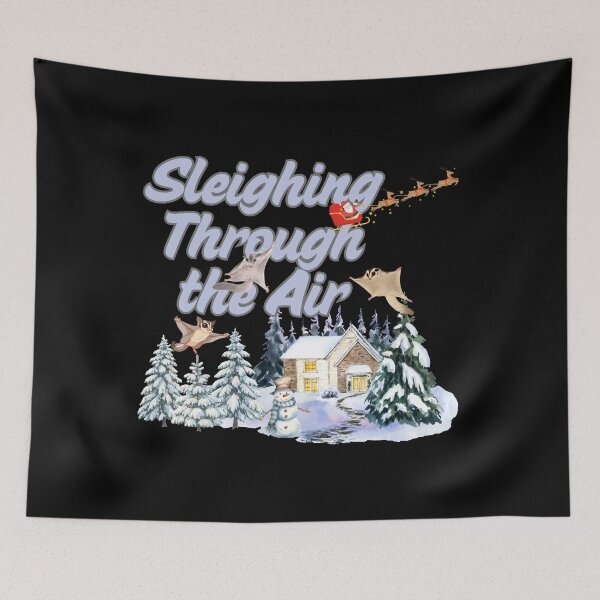 Item preview, Sugar Glider Christmas Shirt Pet Lovers Sleighing Through Air Holiday Gift designed and sold by E20STUDIO.