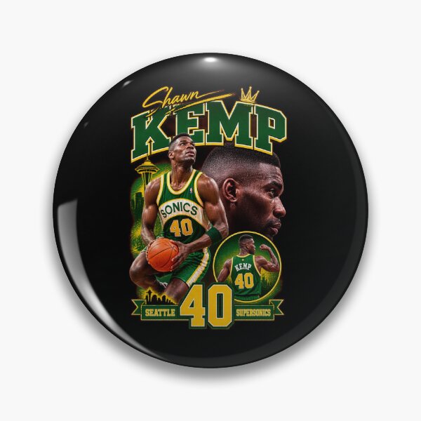 Item preview, Shawn Kemp Seattle Supersonics 40 Retro Basketball-77 designed and sold by PhylissMrazik.