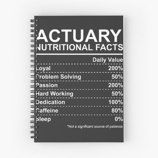 Item preview, Actuary Nutritional Facts Funny Statistical Data Design designed and sold by Addimags.