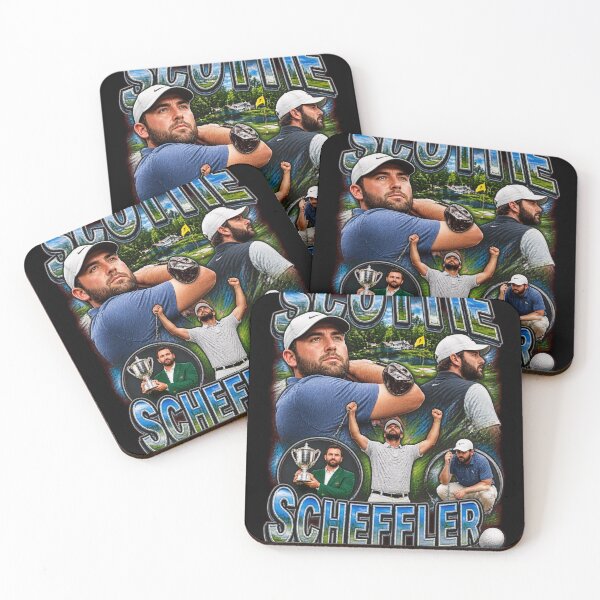 Artikelvorschau, Scottie Scheffler Golfmeister Collage T-Shirt-28 entworfen und verkauft von PhylissMrazik.