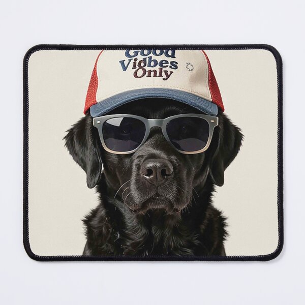 Item preview, Black Labrador Good Vibes Only Cap Gray Sunglasses designed and sold by MFMart.