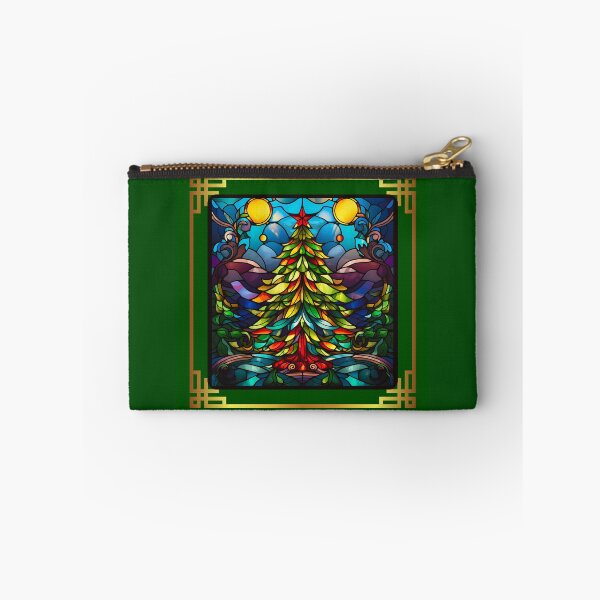 Item preview, Stained Glass Christmas Tree with Frame #2 designed and sold by CarolBeeDesigns.