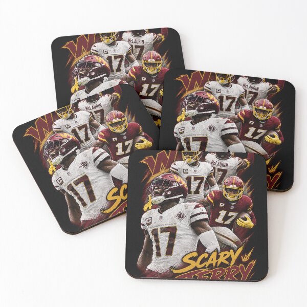 Item preview, Arte de fanático de los Washington Commanders de la NFL: Terry McLaurin (aterrador)-4 designed and sold by PhylissMrazik.