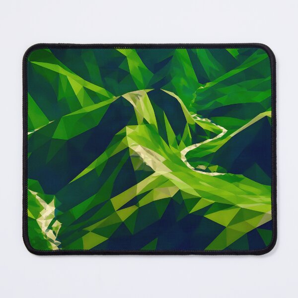 Item preview, Macchu Picchu Abstract Green Mountain Landscape designed and sold by Vicky Brago-Mitchell®.