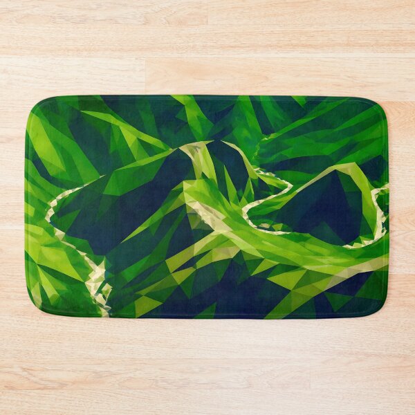 Item preview, Macchu Picchu Abstract Green Mountain Landscape designed and sold by Vicky Brago-Mitchell®.