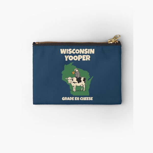 Item preview, Queso Eh Gradual de Wisconsin Yooper Vaca Divertida y Tejón - Oscuro designed and sold by 2BrokeYoopers.