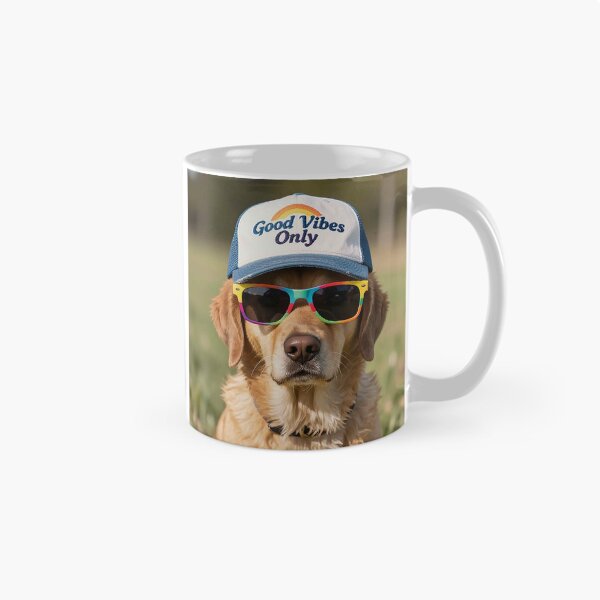 Item preview, Gafas de sol Golden Retriever Arcoíris Gorra Solo Buenas Vibras designed and sold by MFMart.