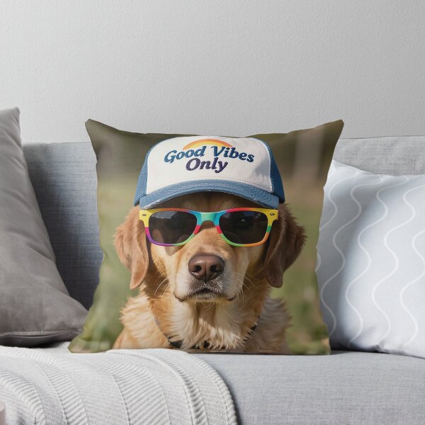 Item preview, Golden Retriever Rainbow Sunglasses Good Vibes Only Cap designed and sold by MFMart.