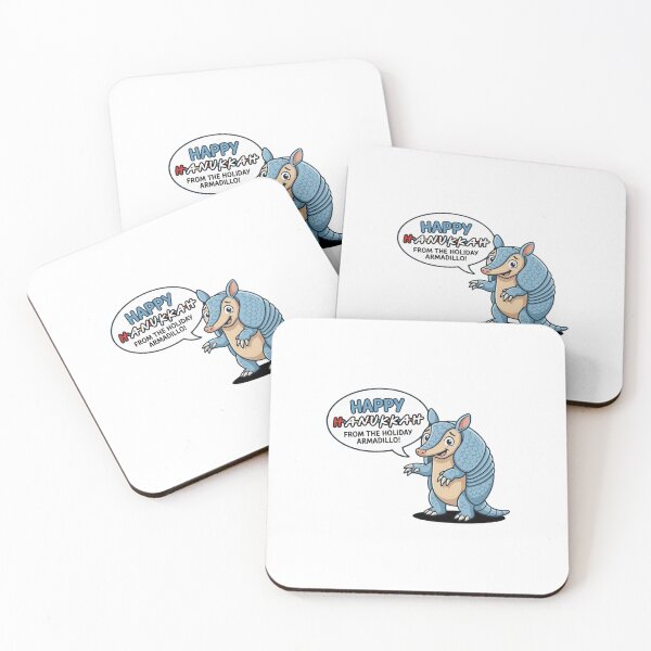 Item preview, Happy Hanukkah From The Holiday Armadillo designed and sold by HytoneArt.