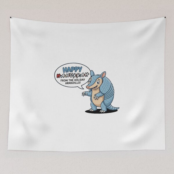 Item preview, Happy Hanukkah From The Holiday Armadillo designed and sold by HytoneArt.