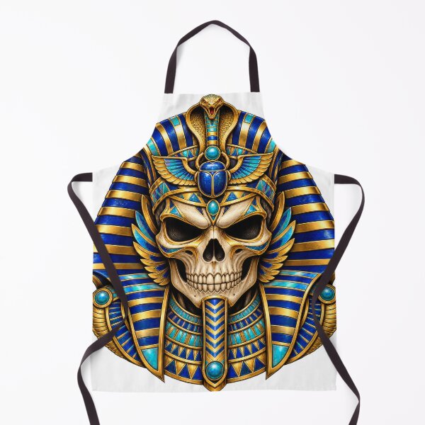Item preview, Egyptian Pharaoh Skull designed and sold by syotos-ai.