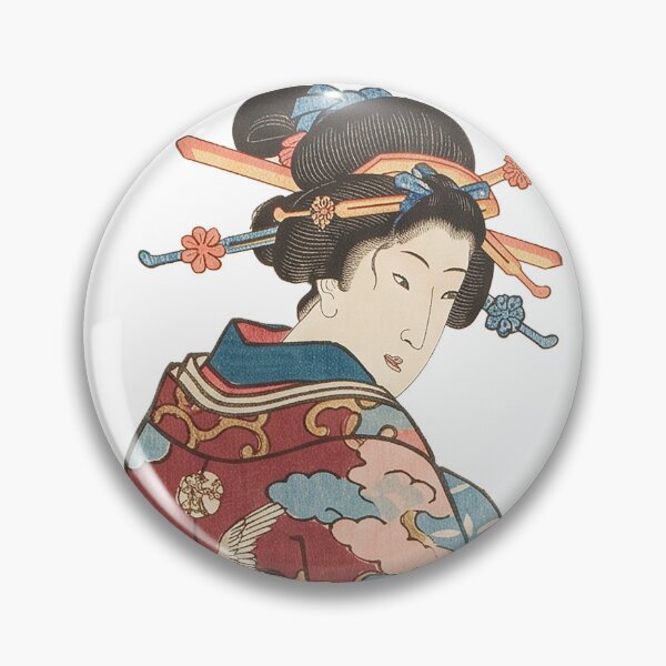 Item preview, The Elegant Geisha - Vintage Ukiyo-e Japanese Beauty Art designed and sold by whiteblackcat.